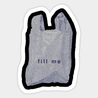 Weirdcore Aesthetic Trash Bag Sticker